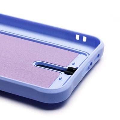 Чехол-накладка для Samsung Galaxy S24FE (светло-фиолетовый) - SC304 с картхолдером