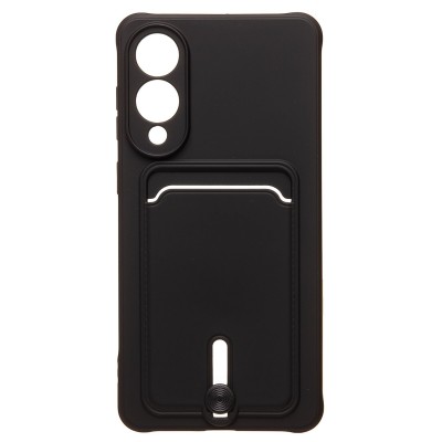 Чехол-накладка для Samsung Galaxy S25 Edge (черный) - SC304 с картхолдером Чехол-накладка для Samsung Galaxy S25 Edge (черный) - SC304 с картхолдером