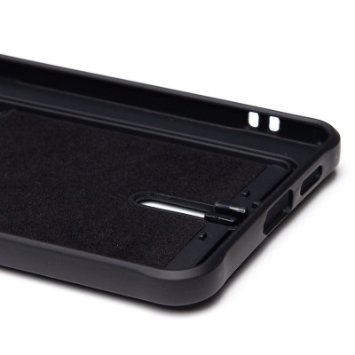 Чехол-накладка для Samsung Galaxy S25 Edge (черный) - SC304 с картхолдером