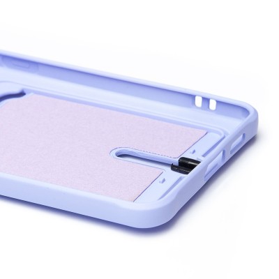 Чехол-накладка для Samsung Galaxy S25 Edge (светло-фиолетовый) - SC304 с картхолдером