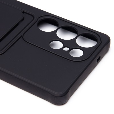 Чехол-накладка для Samsung Galaxy S25 Ultra (черный) - SC304 с картхолдером