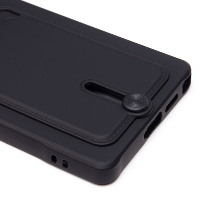 Чехол-накладка для Samsung Galaxy S25 Ultra (черный) - SC304 с картхолдером