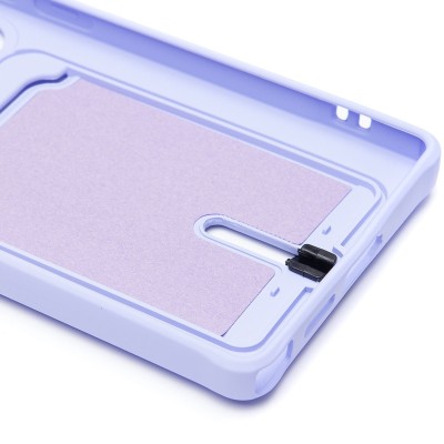 Чехол-накладка для Samsung Galaxy S25 Ultra (светло-фиолетовый) - SC304 с картхолдером