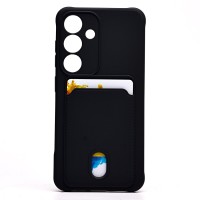 Чехол-накладка для Samsung Galaxy S25 (черный) - SC304 с картхолдером Чехол-накладка для Samsung Galaxy S25 (черный) - SC304 с картхолдером