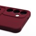 Чехол-накладка для Samsung Galaxy S25 (бордовый) - SC304 с картхолдером