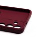 Чехол-накладка для Samsung Galaxy S25 (бордовый) - SC304 с картхолдером