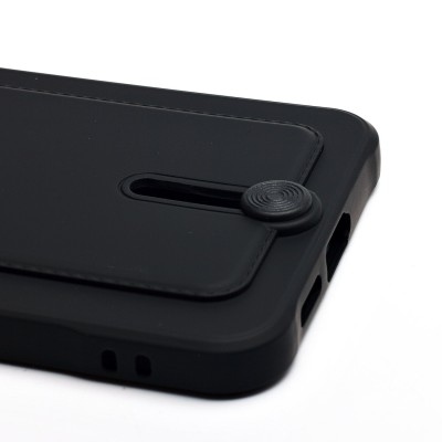 Чехол-накладка для Samsung Galaxy S25+ (черный) - SC304 с картхолдером