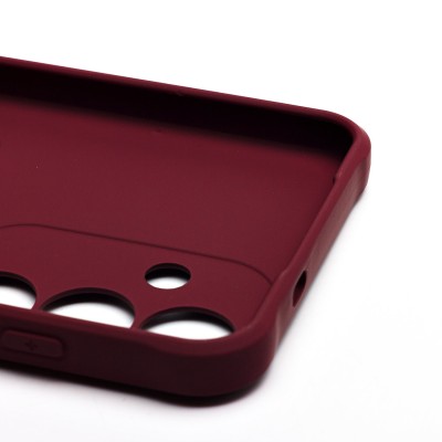 Чехол-накладка для Samsung Galaxy S25+ (бордовый) - SC304 с картхолдером