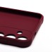 Чехол-накладка для Samsung Galaxy S25+ (бордовый) - SC304 с картхолдером