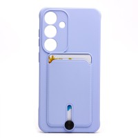 Чехол-накладка для Samsung Galaxy S25+ (светло-фиолетовый) - SC304 с картхолдером