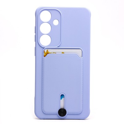 Чехол-накладка для Samsung Galaxy S25+ (светло-фиолетовый) - SC304 с картхолдером