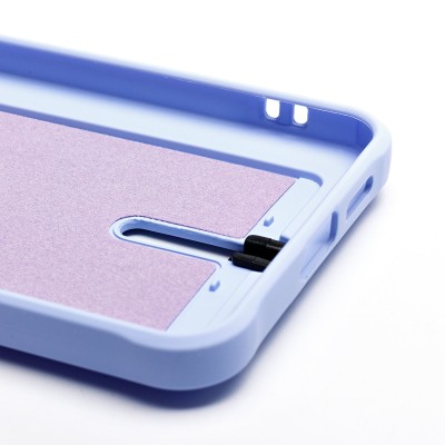 Чехол-накладка для Samsung Galaxy S25+ (светло-фиолетовый) - SC304 с картхолдером