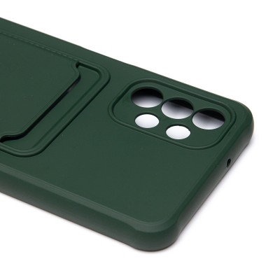 Чехол-накладка для Samsung A047 Galaxy A04s (темно-зеленый) - SC304 с картхолдером Чехол-накладка для Samsung A047 Galaxy A04s (темно-зеленый) - SC304 с картхолдером