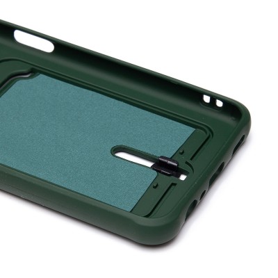 Чехол-накладка для Samsung A047 Galaxy A04s (темно-зеленый) - SC304 с картхолдером Чехол-накладка для Samsung A047 Galaxy A04s (темно-зеленый) - SC304 с картхолдером