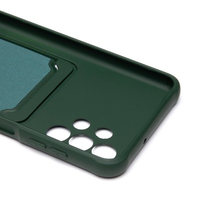 Чехол-накладка для Samsung A047 Galaxy A04s (темно-зеленый) - SC304 с картхолдером Чехол-накладка для Samsung A047 Galaxy A04s (темно-зеленый) - SC304 с картхолдером