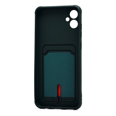 Чехол-накладка для Samsung A055 Galaxy A05 (темно-зеленый) - SC304 с картхолдером