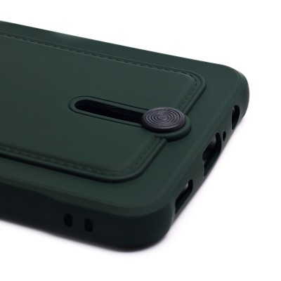 Чехол-накладка для Samsung A055 Galaxy A05 (темно-зеленый) - SC304 с картхолдером