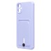 Чехол-накладка для Samsung A055 Galaxy A05 (светло-фиолетовый) - SC304 с картхолдером
