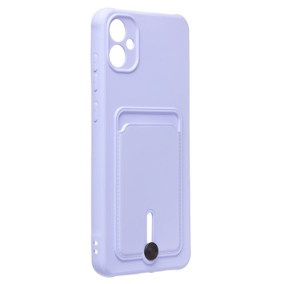 Чехол-накладка для Samsung A055 Galaxy A05 (светло-фиолетовый) - SC304 с картхолдером