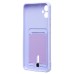 Чехол-накладка для Samsung A055 Galaxy A05 (светло-фиолетовый) - SC304 с картхолдером