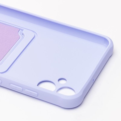 Чехол-накладка для Samsung A055 Galaxy A05 (светло-фиолетовый) - SC304 с картхолдером
