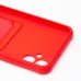 Чехол-накладка для Samsung A055 Galaxy A05 (красный) - SC304 с картхолдером