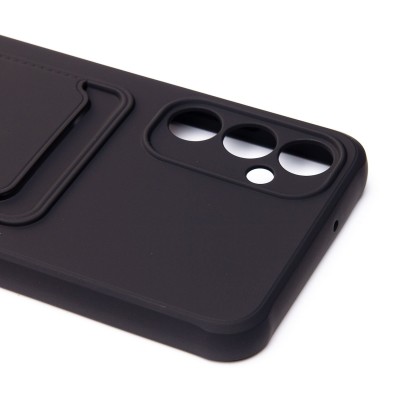 Чехол-накладка для Samsung A057 Galaxy A05s (черный) - SC304 с картхолдером