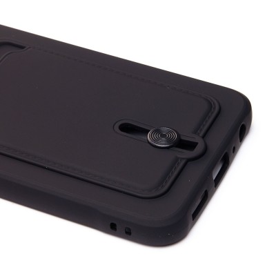 Чехол-накладка для Samsung A057 Galaxy A05s (черный) - SC304 с картхолдером