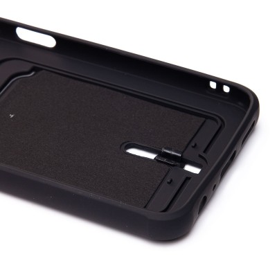 Чехол-накладка для Samsung A057 Galaxy A05s (черный) - SC304 с картхолдером