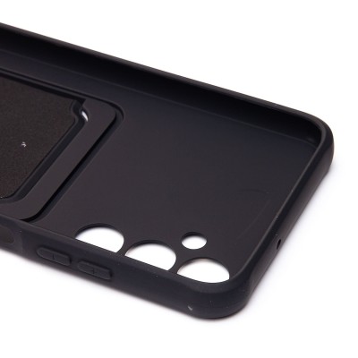 Чехол-накладка для Samsung A057 Galaxy A05s (черный) - SC304 с картхолдером