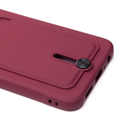 Чехол-накладка для Samsung A057 Galaxy A05s (бордовый) - SC304 с картхолдером