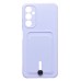 Чехол-накладка для Samsung A057 Galaxy A05s (светло-фиолетовый) - SC304 с картхолдером