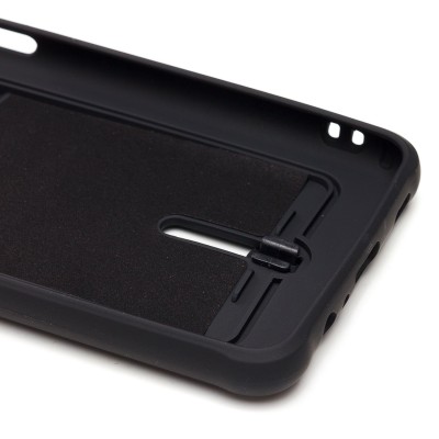 Чехол-накладка для Samsung A125 Galaxy A12 (черный) - SC304 с картхолдером