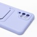 Чехол-накладка для Samsung A125 Galaxy A12 (темно-фиолетовый) - SC304 с картхолдером