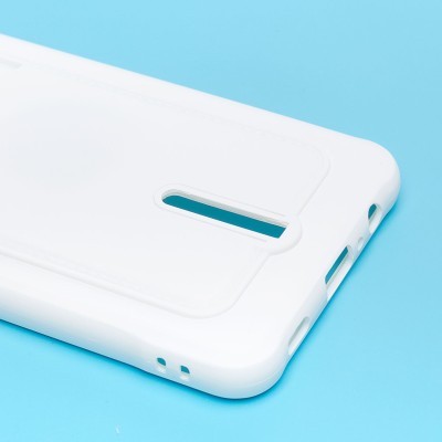 Чехол-накладка для Samsung A125 Galaxy A12 (белый) - SC304 с картхолдером