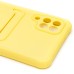 Чехол-накладка для Samsung A125 Galaxy A12 (желтый) - SC304 с картхолдером