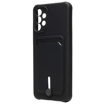Чехол-накладка для Samsung A135 Galaxy A13 4G (черный) - SC304 с картхолдером