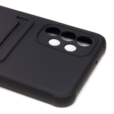 Чехол-накладка для Samsung A135 Galaxy A13 4G (черный) - SC304 с картхолдером