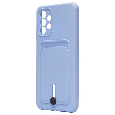 Чехол-накладка для Samsung A135 Galaxy A13 4G (светло-фиолетовый) - SC304 с картхолдером