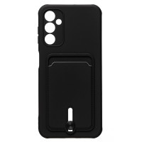 Чехол-накладка для Samsung A145 Galaxy A14 4G (черный) - SC304 с картхолдером