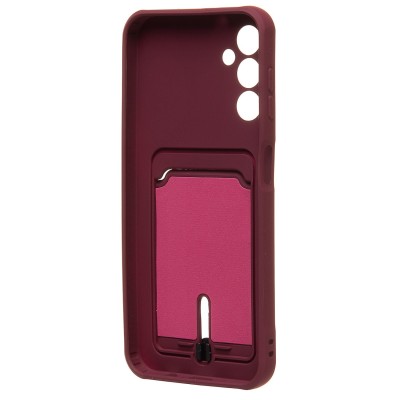 Чехол-накладка для Samsung A146 Galaxy A14 5G (MediaTek) (бордовый) - SC304 с картхолдером Чехол-накладка для Samsung A146 Galaxy A14 5G (MediaTek) (бордовый) - SC304 с картхолдером