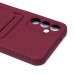Чехол-накладка для Samsung A146 Galaxy A14 5G (MediaTek) (бордовый) - SC304 с картхолдером Чехол-накладка для Samsung A146 Galaxy A14 5G (MediaTek) (бордовый) - SC304 с картхолдером