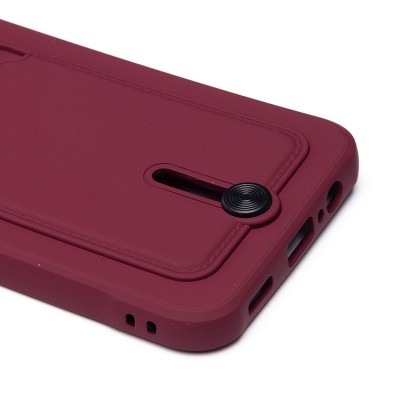 Чехол-накладка для Samsung A146 Galaxy A14 5G (MediaTek) (бордовый) - SC304 с картхолдером Чехол-накладка для Samsung A146 Galaxy A14 5G (MediaTek) (бордовый) - SC304 с картхолдером