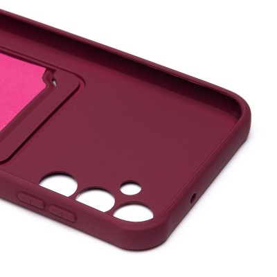 Чехол-накладка для Samsung A146 Galaxy A14 5G (MediaTek) (бордовый) - SC304 с картхолдером Чехол-накладка для Samsung A146 Galaxy A14 5G (MediaTek) (бордовый) - SC304 с картхолдером