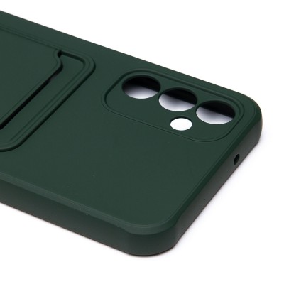 Чехол-накладка для Samsung A146 Galaxy A14 5G (MediaTek) (темно-зеленый) - SC304 с картхолдером Чехол-накладка для Samsung A146 Galaxy A14 5G (MediaTek) (темно-зеленый) - SC304 с картхолдером