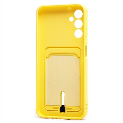 Чехол-накладка для Samsung A146 Galaxy A14 5G (MediaTek) (желтый) - SC304 с картхолдером Чехол-накладка для Samsung A146 Galaxy A14 5G (MediaTek) (желтый) - SC304 с картхолдером
