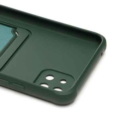 Чехол-накладка для Samsung A226 Galaxy A22s 5G (темно-зеленый) - SC304 с картхолдером Чехол-накладка для Samsung A226 Galaxy A22s 5G (темно-зеленый) - SC304 с картхолдером