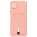 Чехол-накладка для Samsung A226 Galaxy A22s 5G (светло-розовый) - SC304 с картхолдером