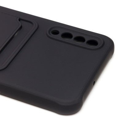 Чехол-накладка для Samsung A507 Galaxy A50s (черный) - SC304 с картхолдером