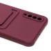 Чехол-накладка для Samsung A507 Galaxy A50s (бордовый) - SC304 с картхолдером